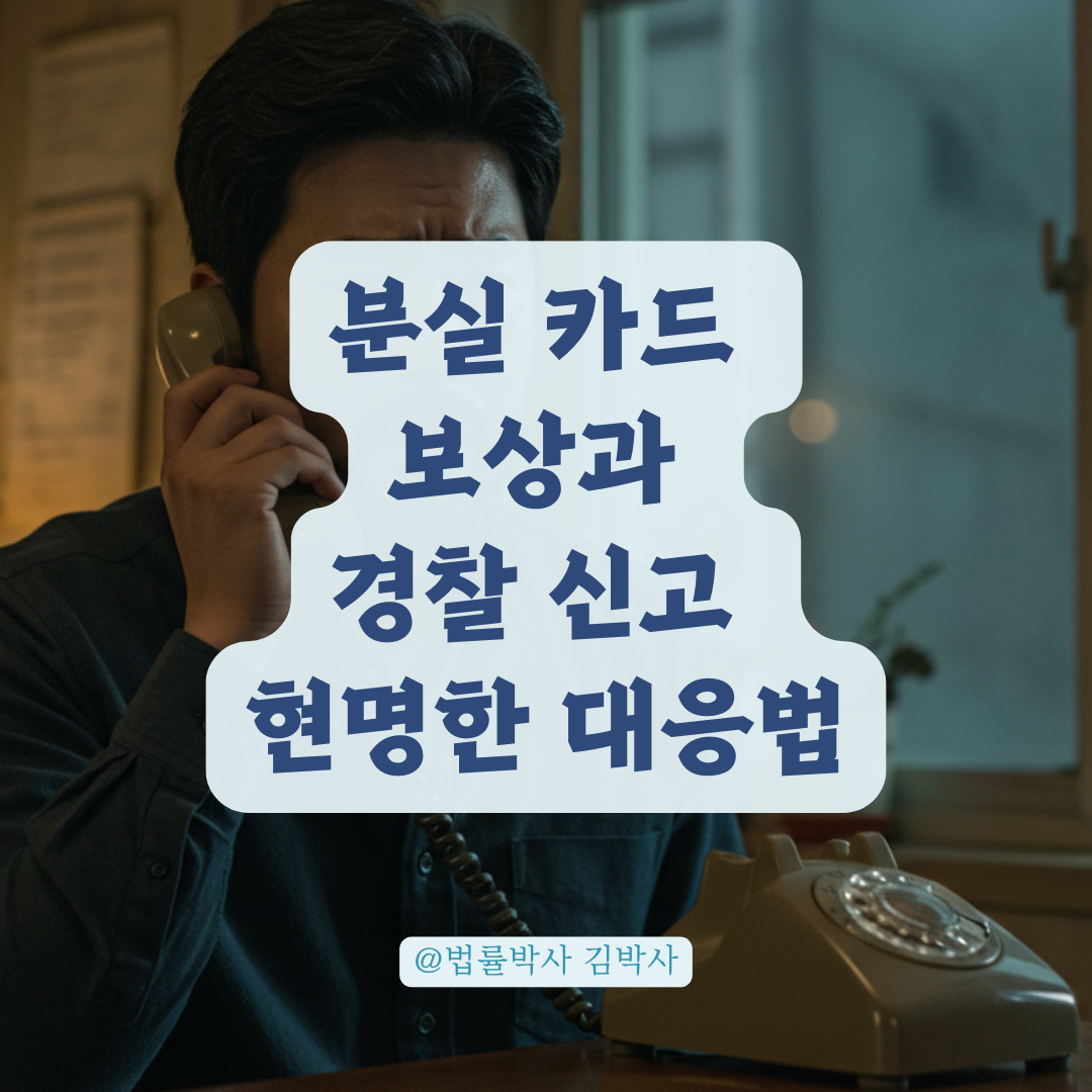 분실 카드로 결제된 금액, 경찰 신고와 보상 사이에서 현명한 선택법. 💳