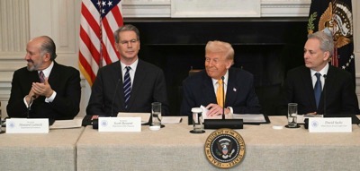 트럼프 대통령 주재 가상자산 서밋의 모습