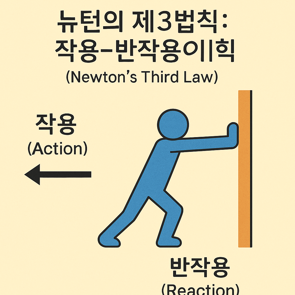 뉴턴의 제 3법칙 : 작용과 반작용