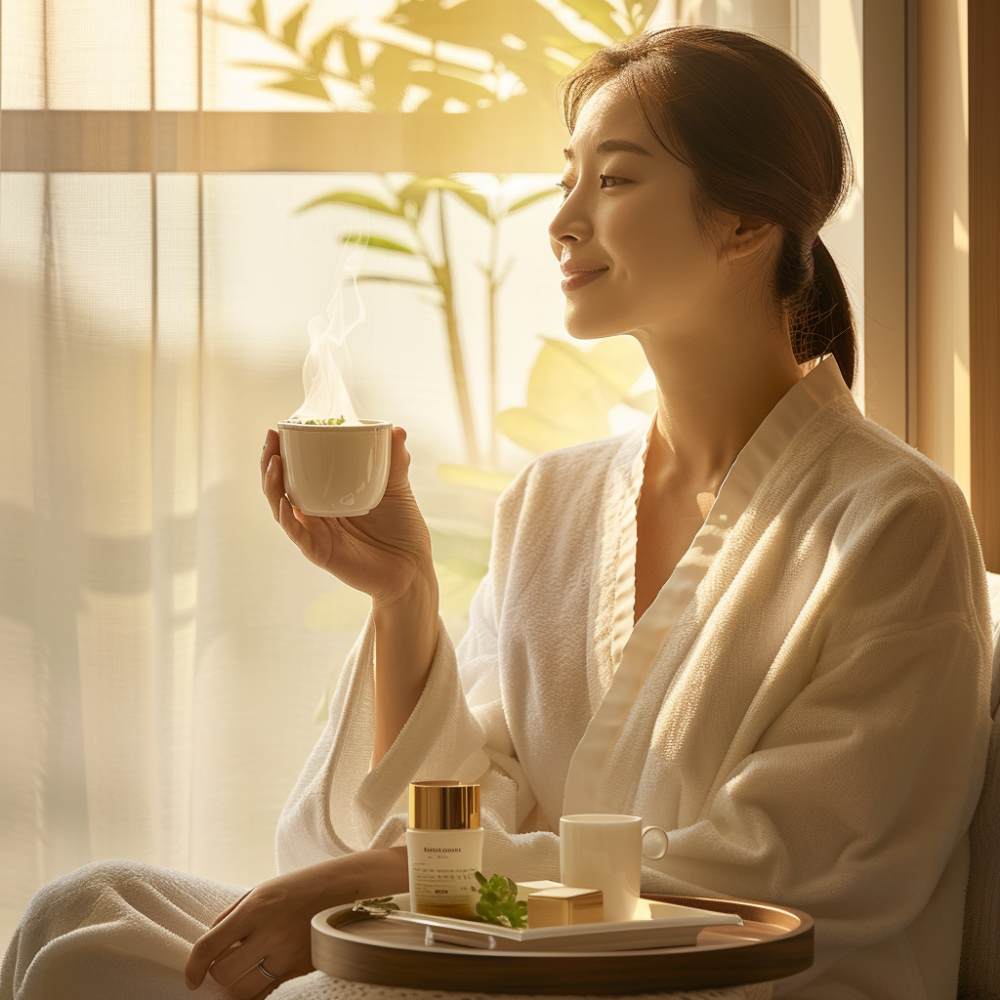 피부미용에 좋은 들깨차