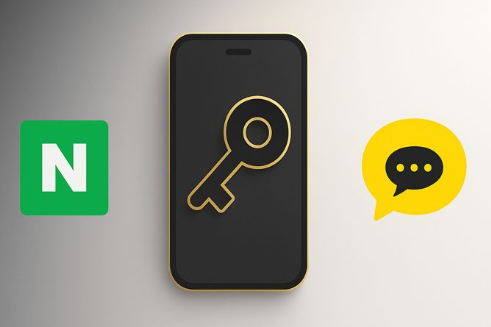 카카오, 네이버 로그인 점검 이미지