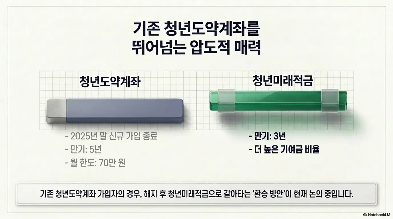 청년미래적금과 청년도약계좌 비교