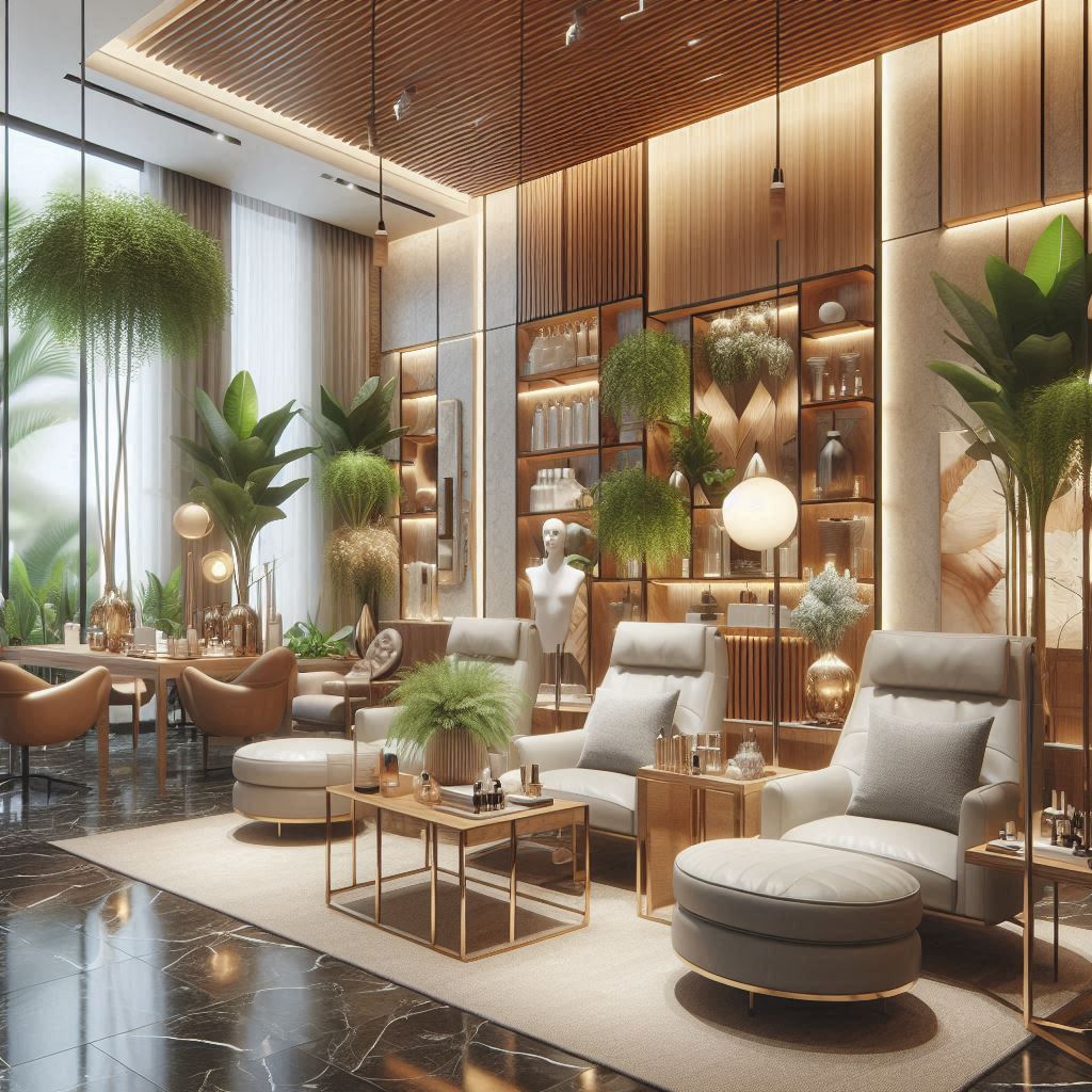 피부,체형관리 샵 배경