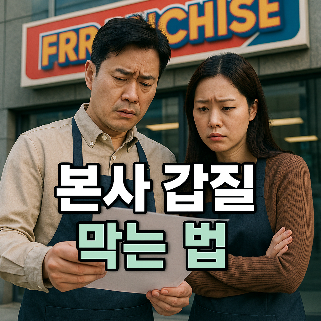 프랜차이즈 본사 갑질 막는 법