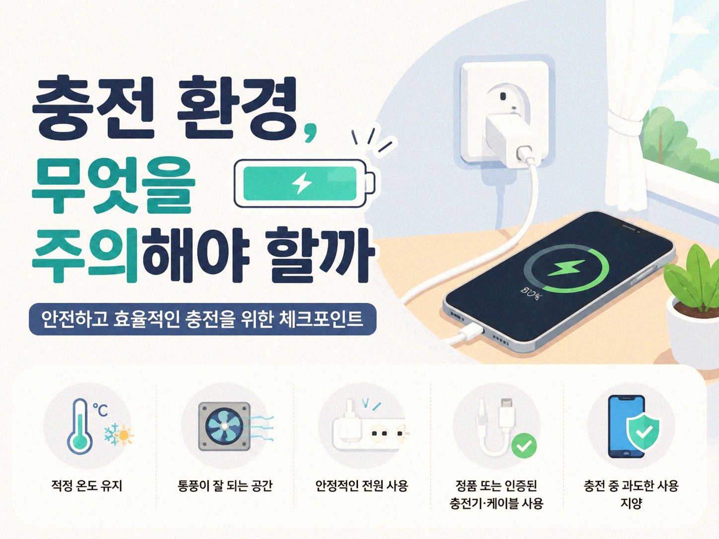 스마트폰 충전할 때 발열 줄이는 생활 습관
