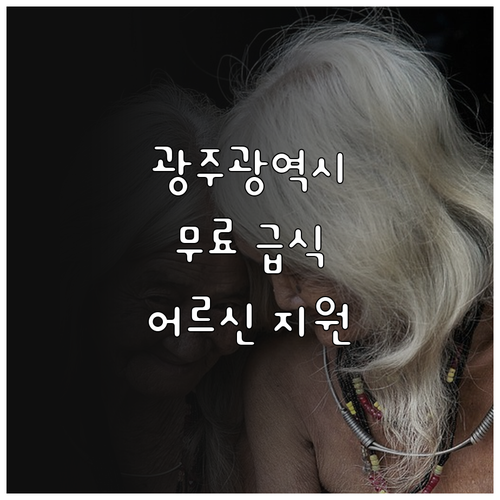 2025 광주광역시 결식 어르신을 위..