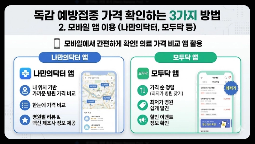 독감예방접종 가격비교,접종기간,3가 4가 백신차이