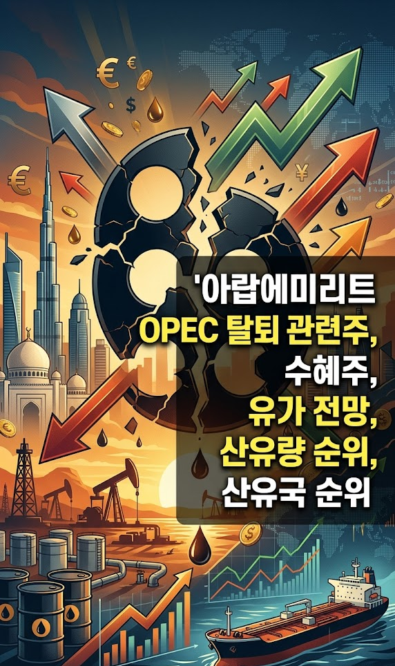 아랍에미리트 OPEC 탈퇴 관련주, 수혜주, 유가 전망, 산유량 순위, 산유국 순위