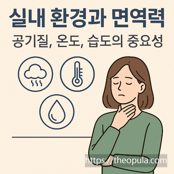 실내 환경과 면역력 공기질, 온도, 습도의 중요성