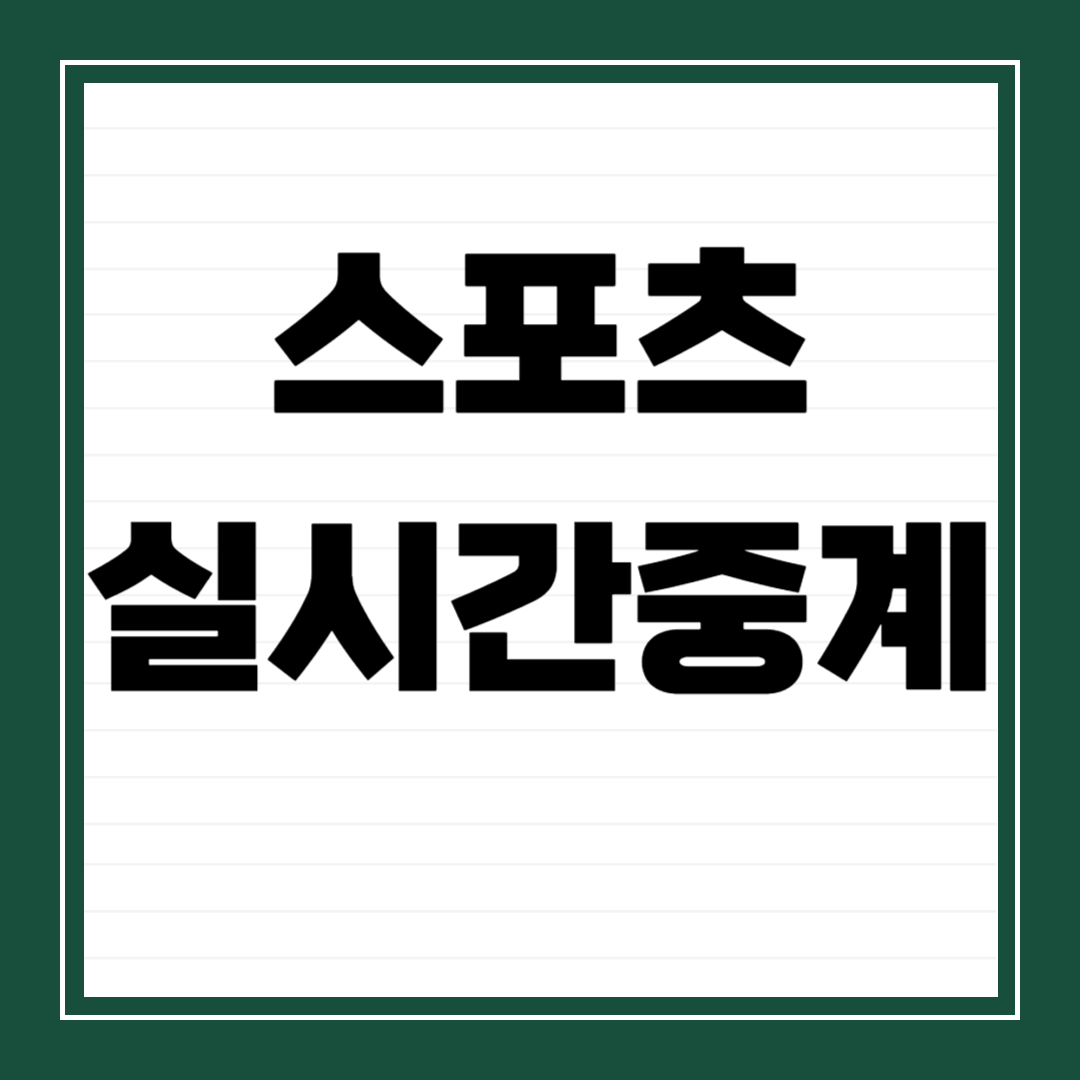 무료, 유료 실시간스포츠중계보기