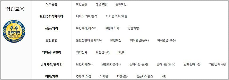 보험연수원 집합교육