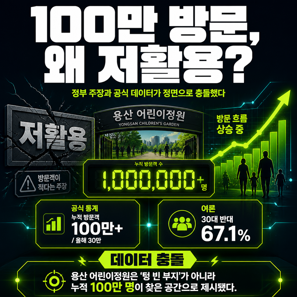 100만 방문, 왜 저활용?