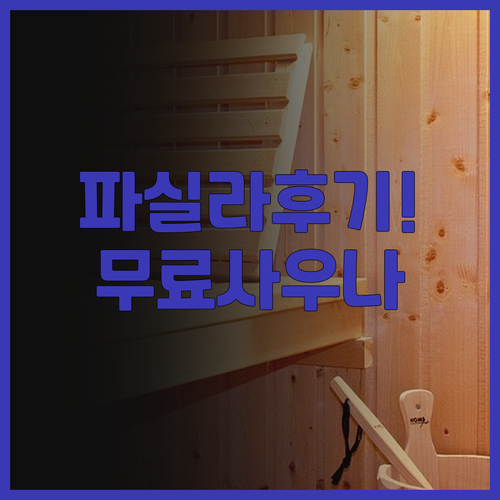 스칸디크 파실라 후기! 무료 사우나와..