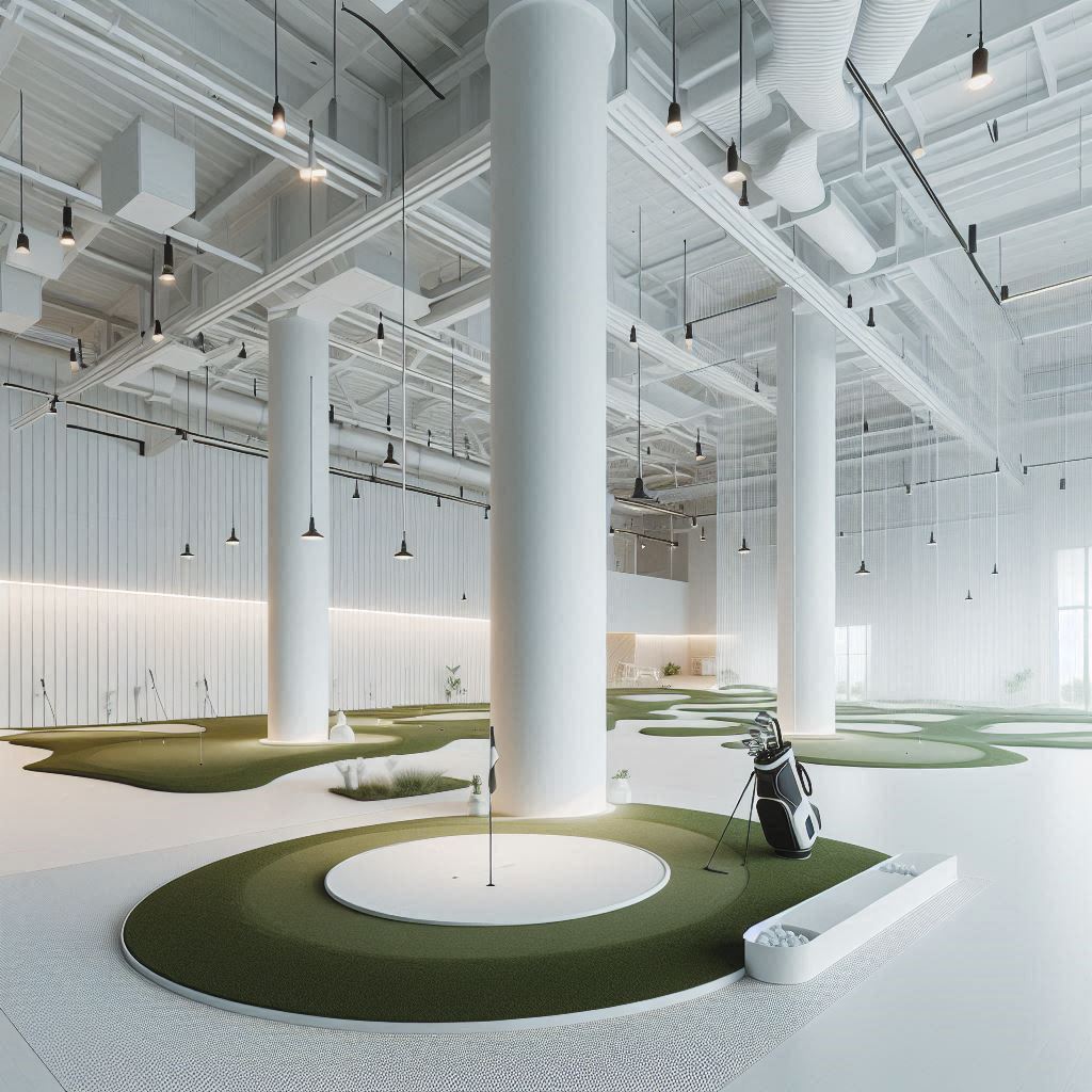 실내골프연습장 배경