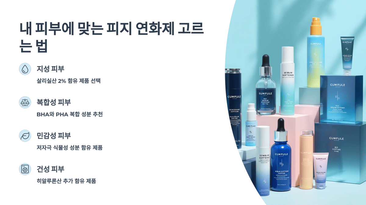 내 피부에 맞는 피지 연화제 고르는 법