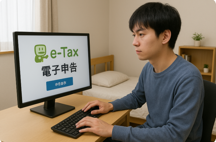 한국유학생 일본세금 관련 사진