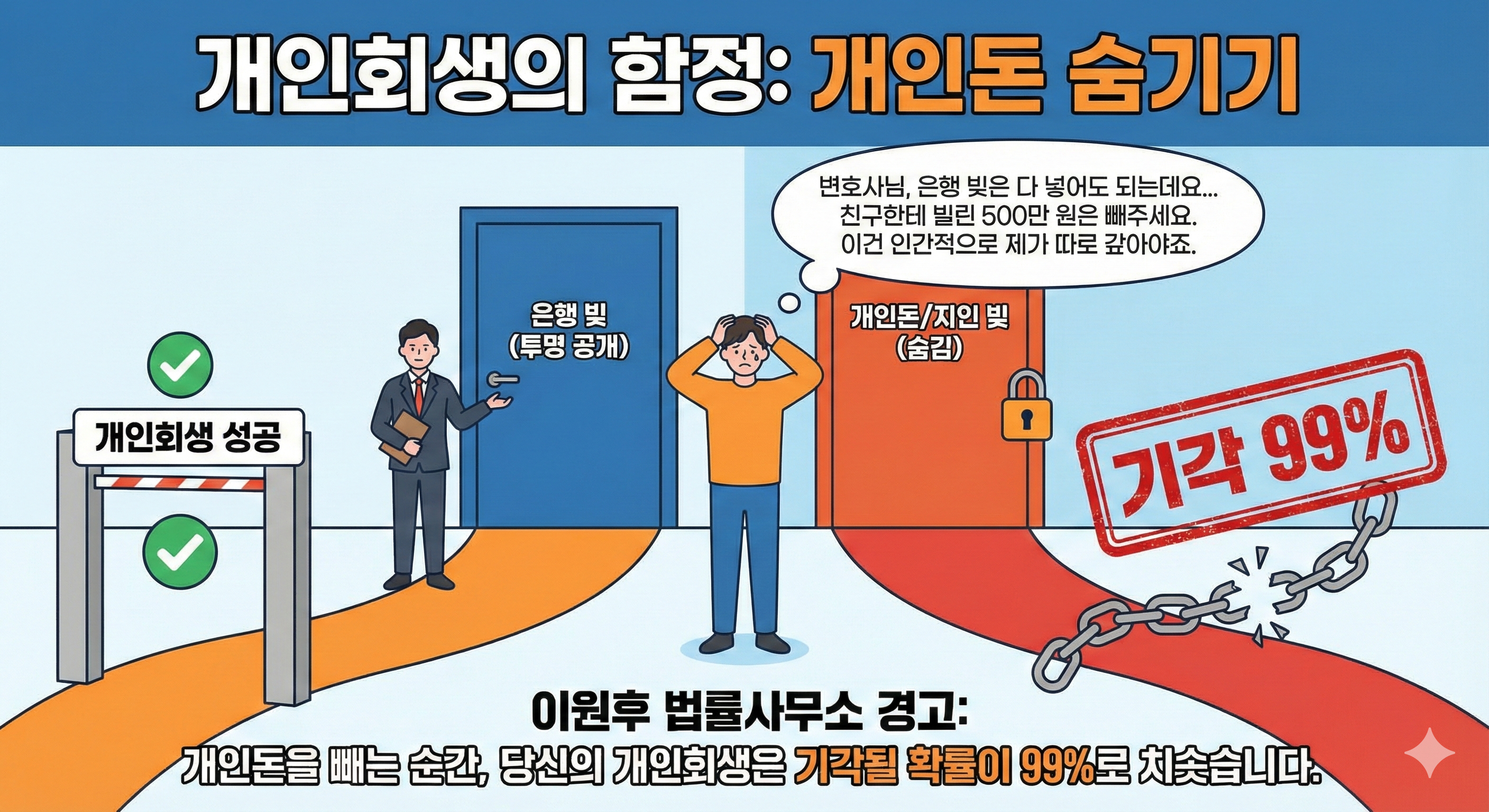 개인돈을 숨기는 것은 위험한 도박입니다