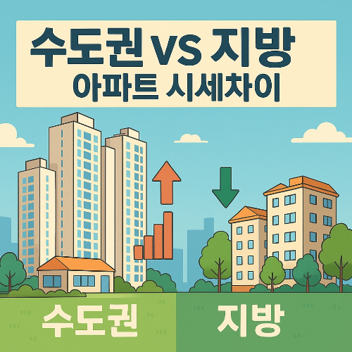 수도권 vs 지방 아파트 시세차이