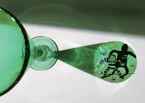 글래스 잔을 이용한 Vincent Bal 작품