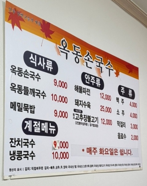 전현무계획-안동-국수-안동국시-옥동손국수