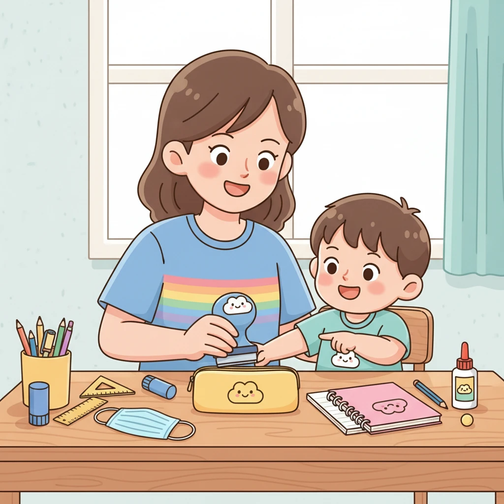 학용품 이름스탬프 고르는 법과 선명한..