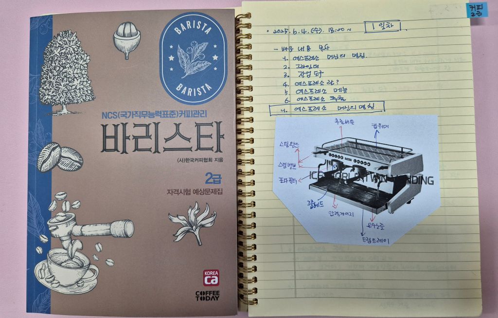바리스타 준비 책