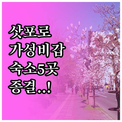 삿포로 여행 호텔 예약 가이드 오도리..