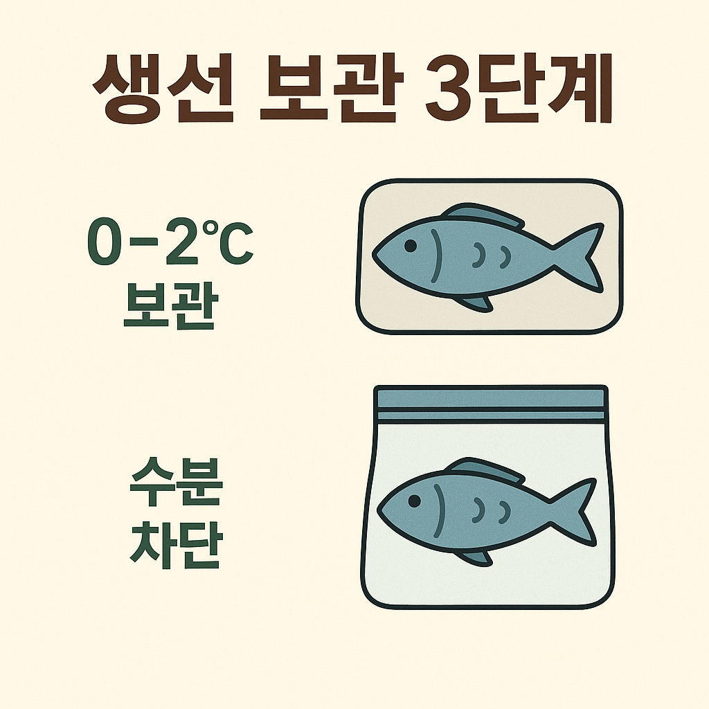 생선 보관의 핵심은 ‘0~2도’이다