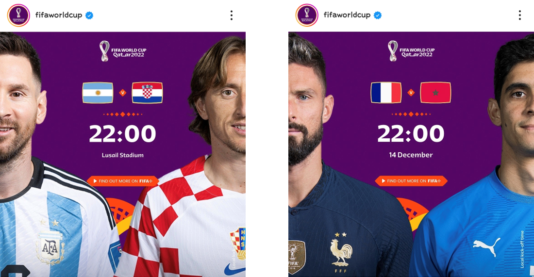 FIFA Worldcup 공식 SNS 월드컵 4강 경기