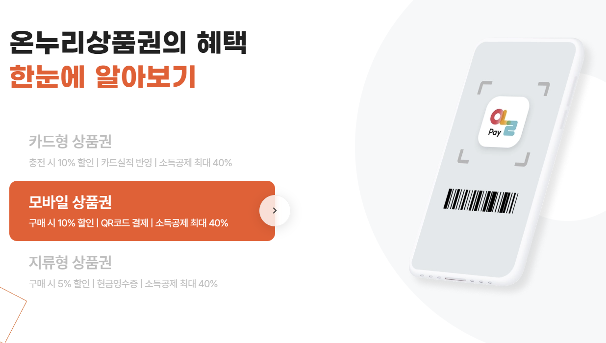 온누리상품권 종류