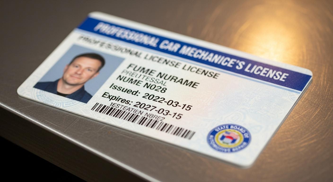 자동차 정비 자격증 종류