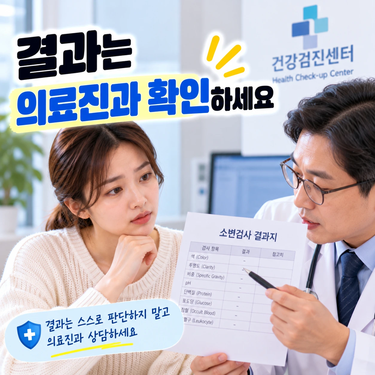 건강검진_소변검사_9번_결과의료진확인