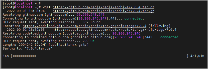 redis wget 불러오기