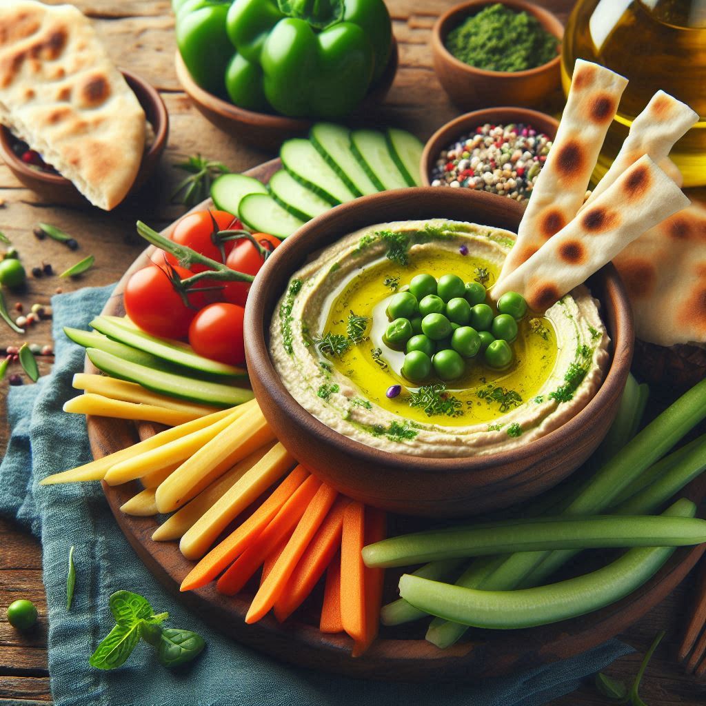 체중 감량 초간단 다이어트 요리법 완두콩 허머스 딥