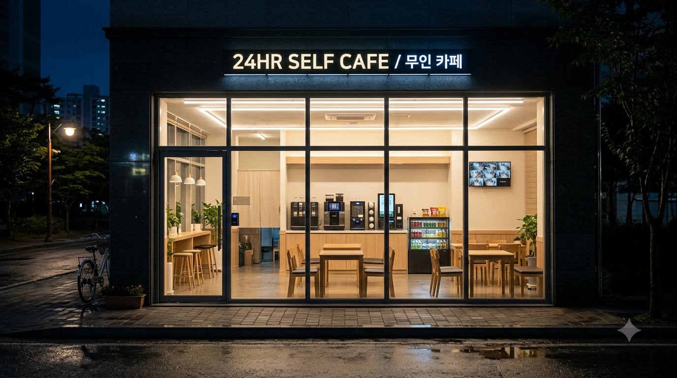 무인 카페 전경
