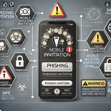 모바일 청첩장 스미싱 관련 사진