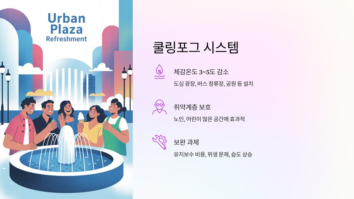 쿨링포그 설치 현황과 효과