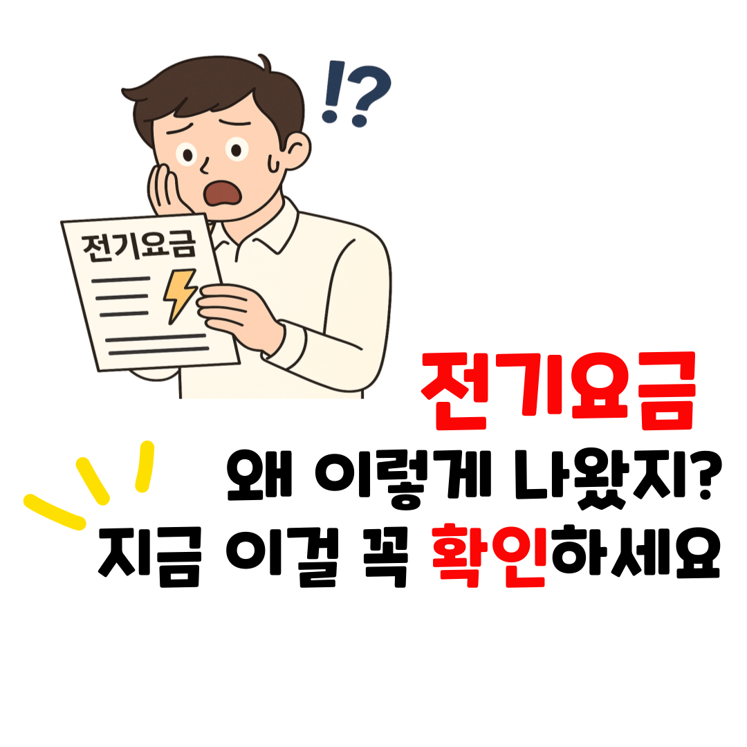 전기요금 많이 나왔을 때 확인할 것들 &ndash; 고지서 진단 체크리스트
