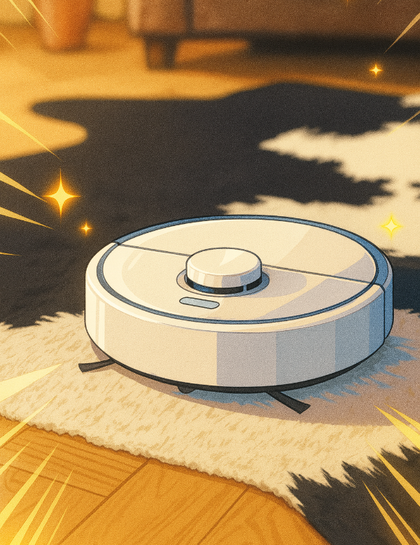 러그위 로봇청소기