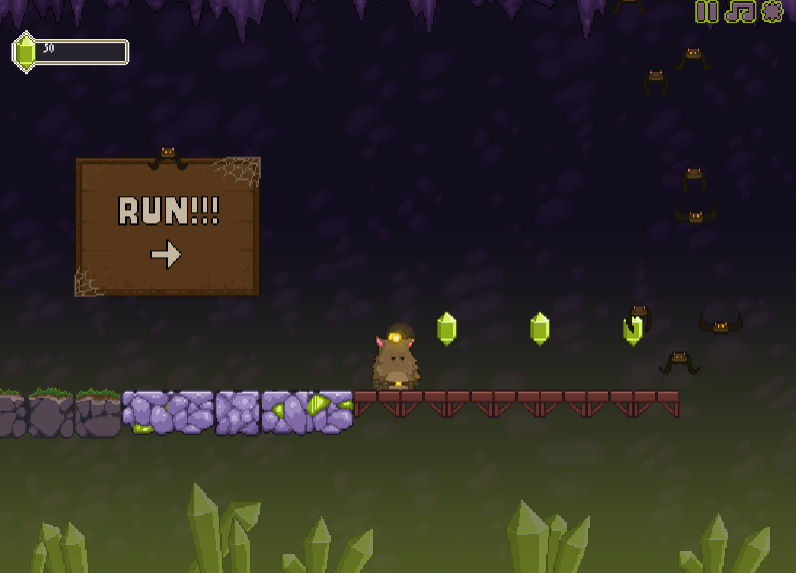 혼돈의 동굴 플레이화면