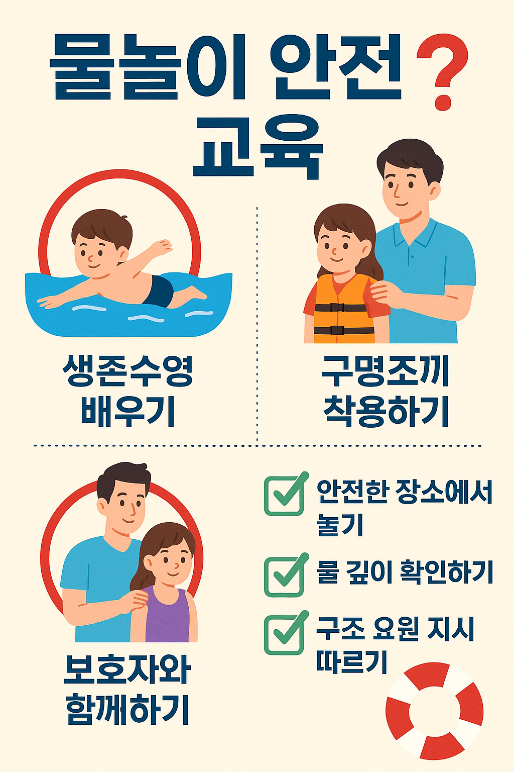 물놀이 안전교육 관련 사진