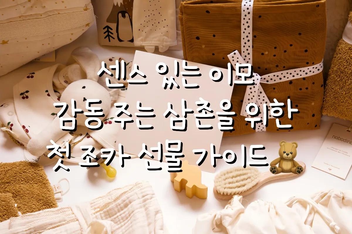 센스 있는 이모과 감동 주는 삼촌을 위한 첫 조카 선물 가이드 이미지 썸네일