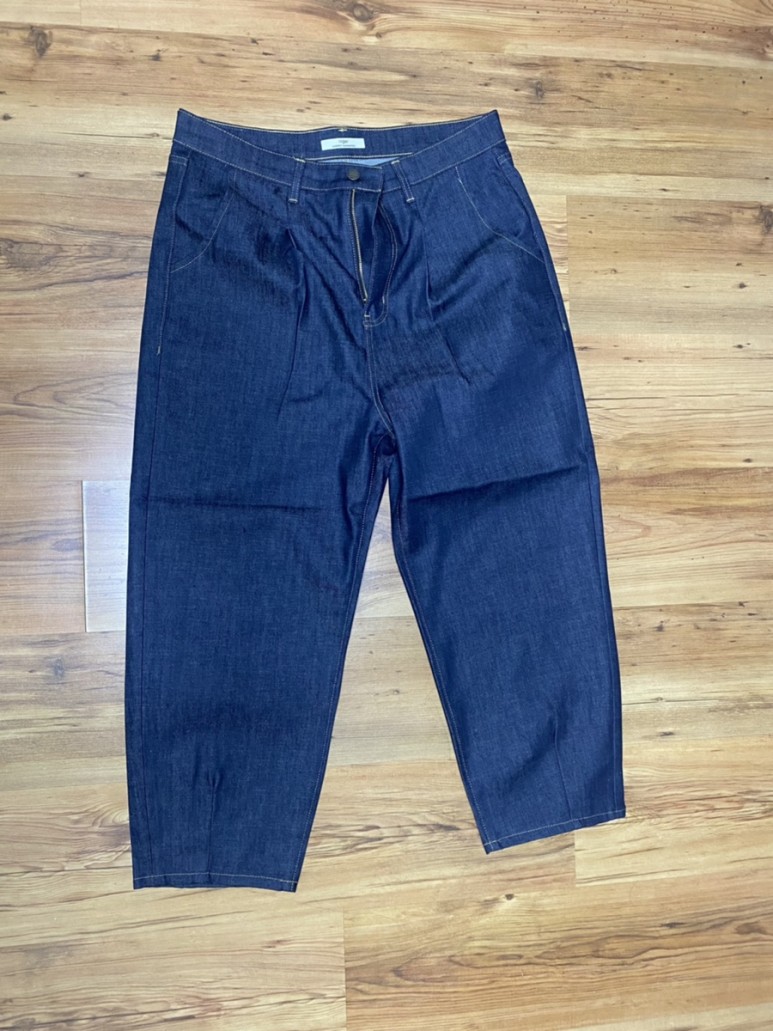 niger 레드맨션 와이드 벌룬 데님 테이퍼드 진 청바지