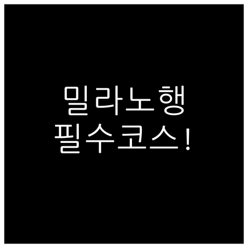 2026 밀라노 올림픽 공항에서 시내..