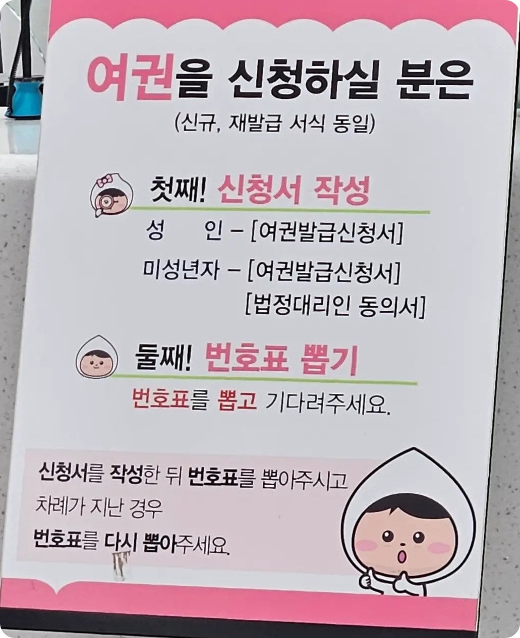 김포시청-여권-신청-안내문