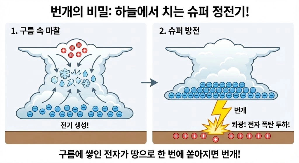 ⚡️ 5편 번개도 전기라고 하늘에서 치는 '슈퍼 스케일 정전기'의 비밀!