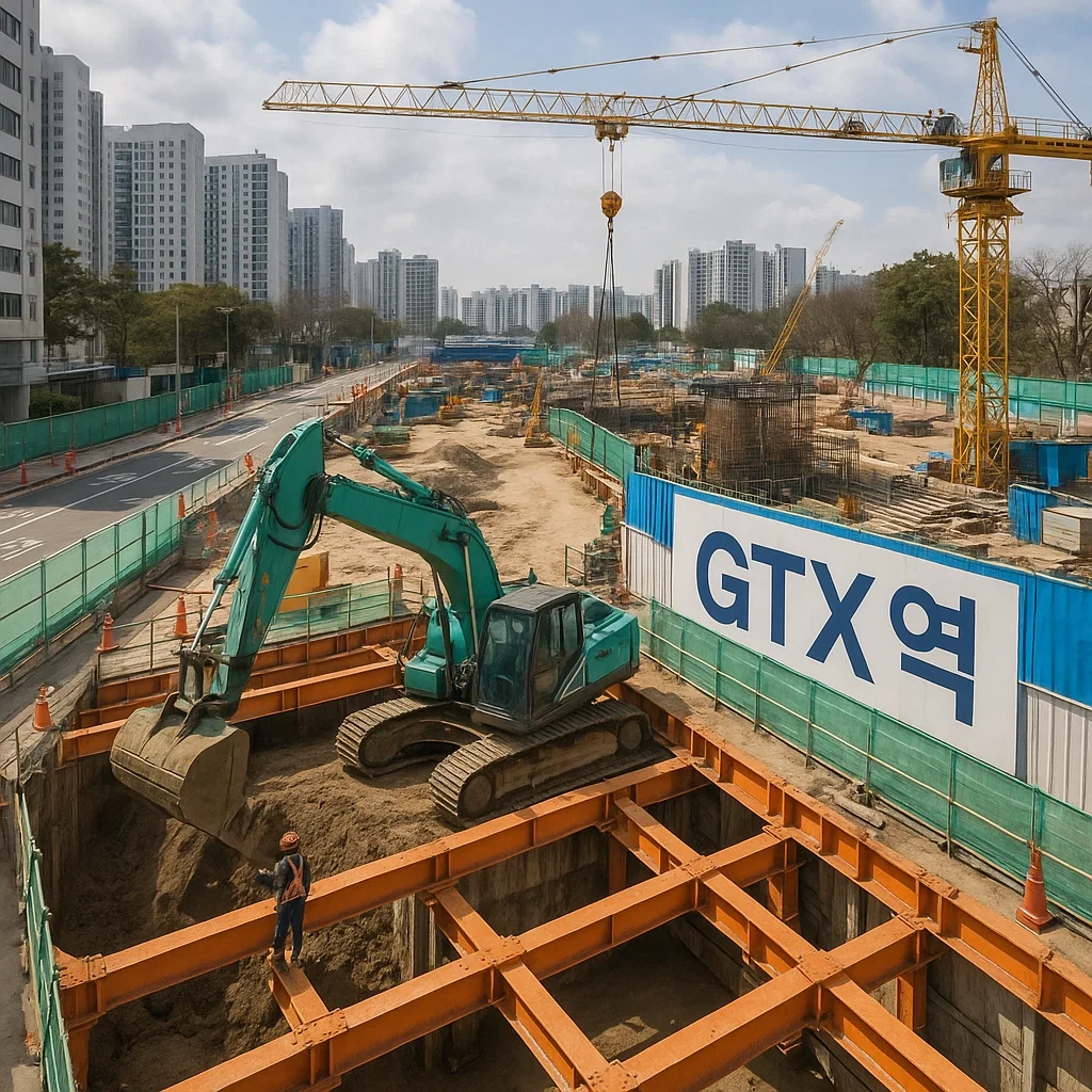 GTX 공사 현장 이미지
