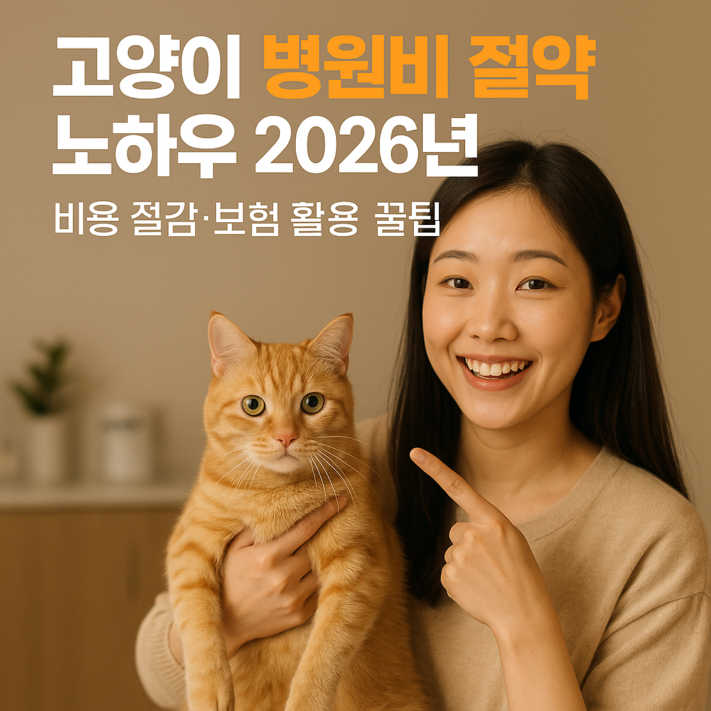 고양이 병원비 절약 노하우 2026년 | 비용 절감·보험 활용 꿀팁