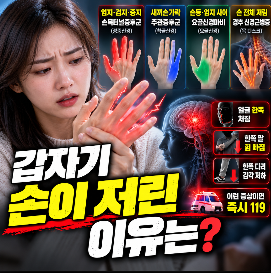 갑자기 손이 저린 증상