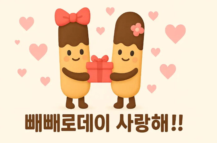 빼빼로데이-사랑해-빼빼로-캐릭터-선물